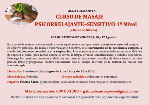 curso masaje agosto