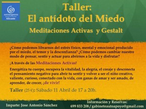 taller antidoto del miedo