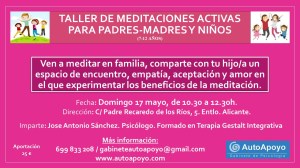Taller Meditaciones padres,madres y niños 17 mayo