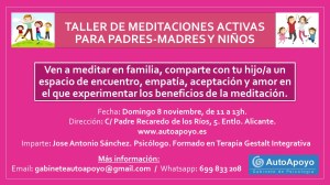 Taller de meditaciones activas para padres-madres y niños
