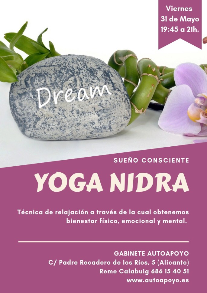 yoga nidra alicante 31 mayo